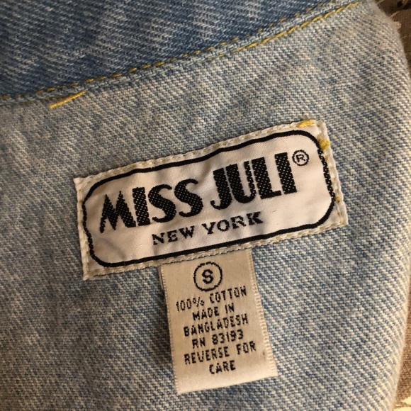 MISS JULI denim sleeveless vest - Picture 4 of 4